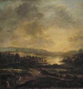 Hilly landscape at sunset Aert van der Neer